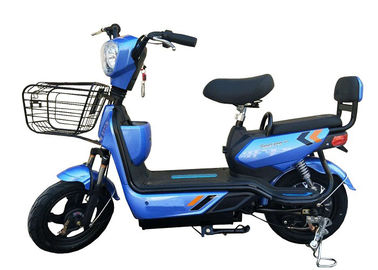 Cina 48V 350W Adult Electric Moped Scooter Warna Biru 1540 × 670 × 1100mm pemasok