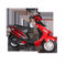 Warna Putih Dan Merah Skuter Moped Gas Dua Roda 3,6 Nm / 7500 Rpm Torsi pemasok