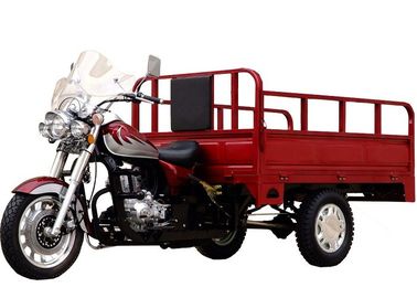 Cina Buka Body Three Wheeler Cargo Tricycle Motor 150cc R / F Drum Brake Type pemasok